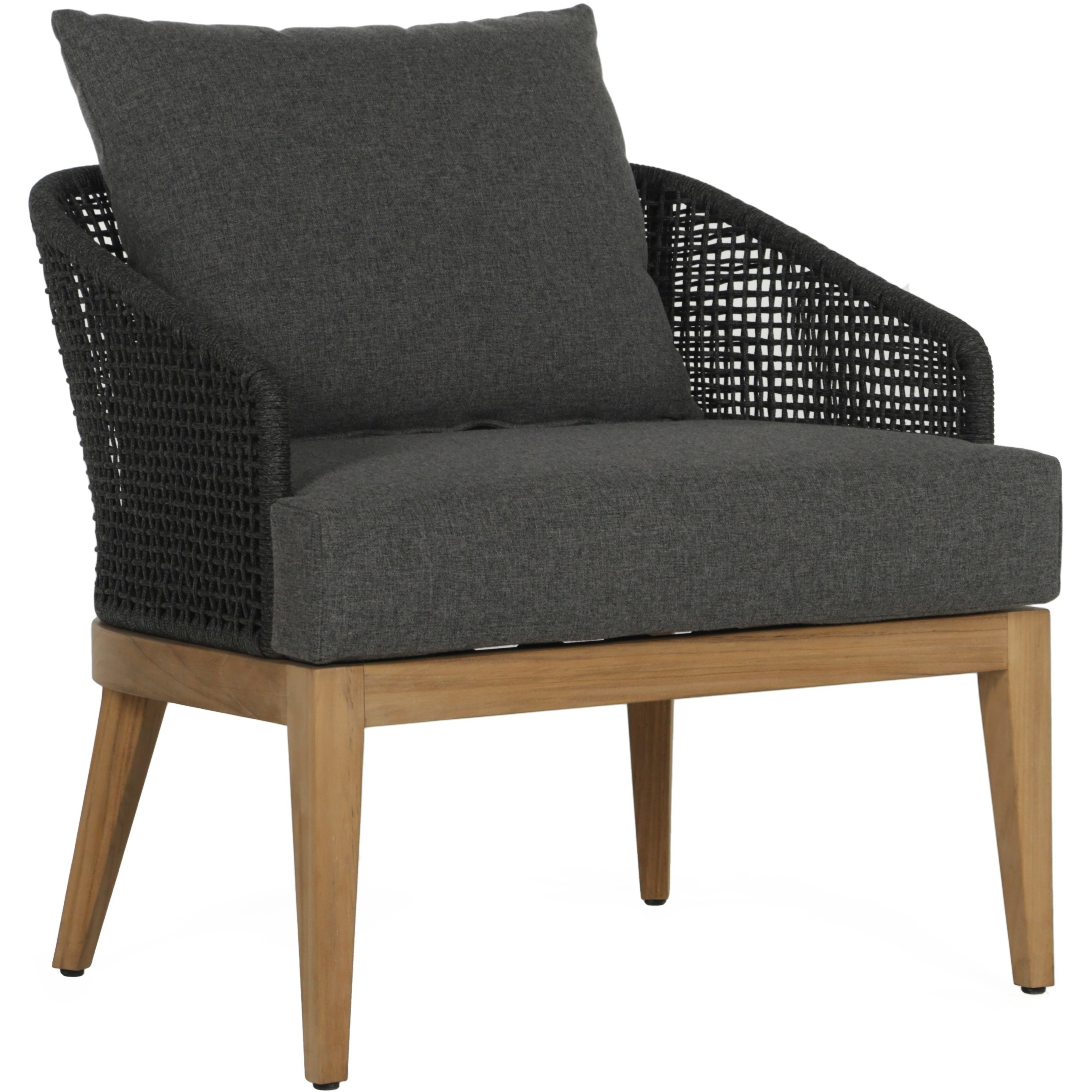 Capri Natural / Gracebay Grey Outdoor Lounge Chair